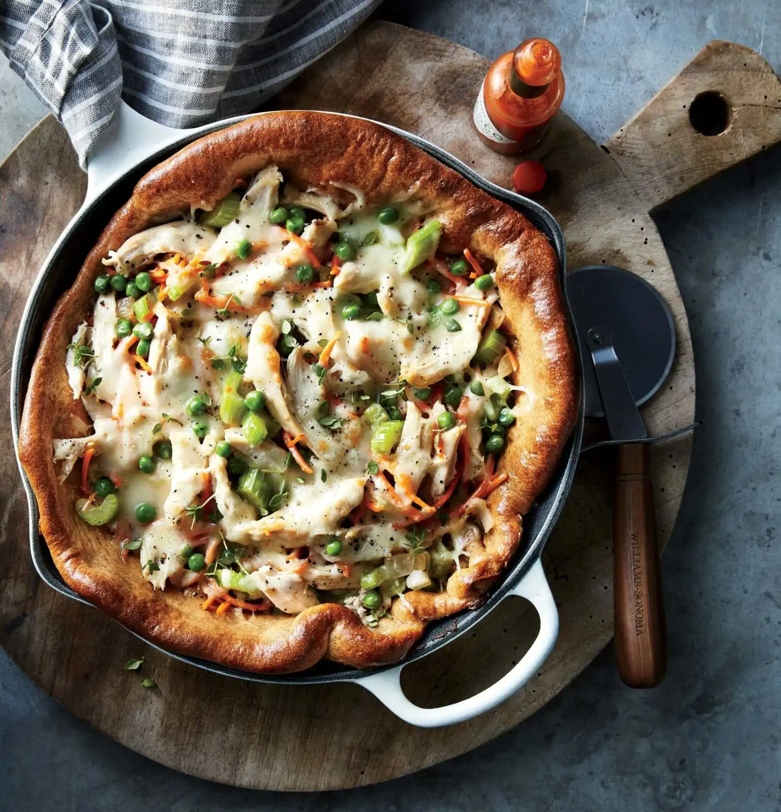 Chicken-Potpie-Skillet-Pizza | Hanover Foods