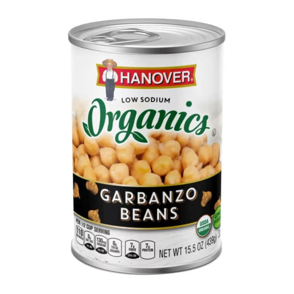 Hanover Organics Garbanzo Beans Low Sodium