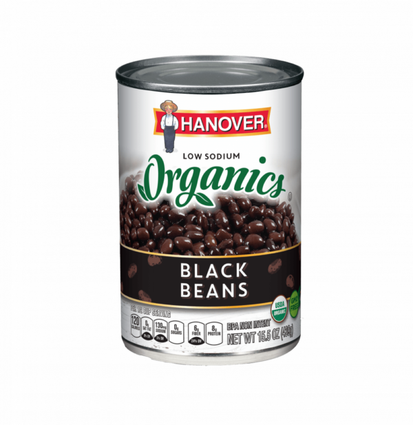 Organics Black Beans Low Sodium | Hanover Foods
