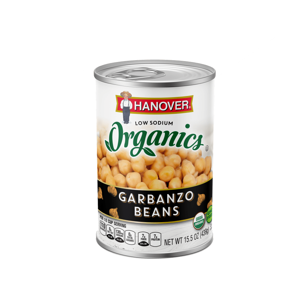 Organics Garbanzo Beans Low Sodium | Hanover Foods