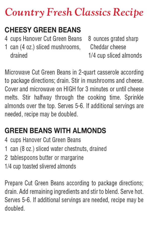 Cut Green Beans | Hanover Foods