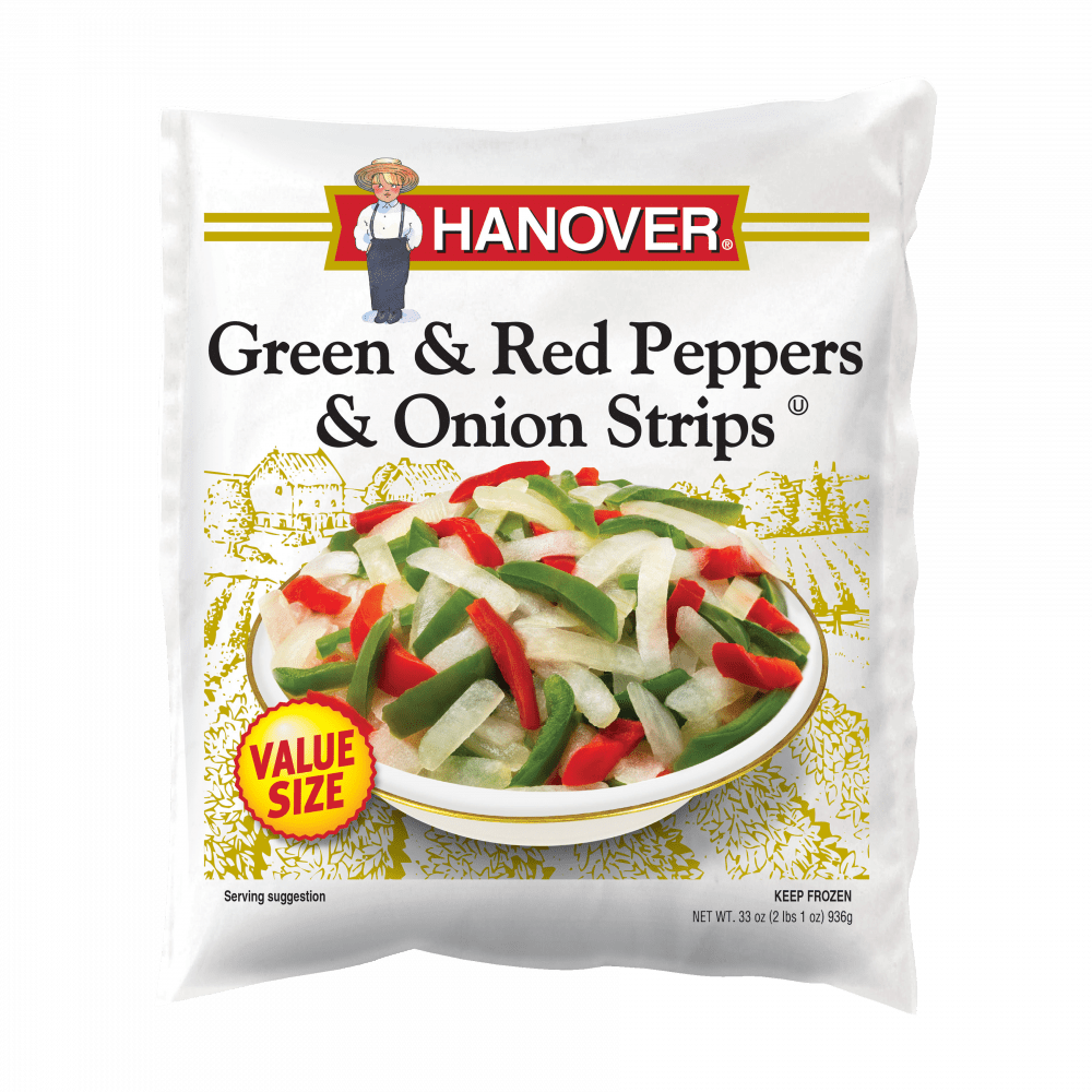 Hanover Foods  Hanover Green & Red Peppers & Onion Strips a premium  product at affordable prices.