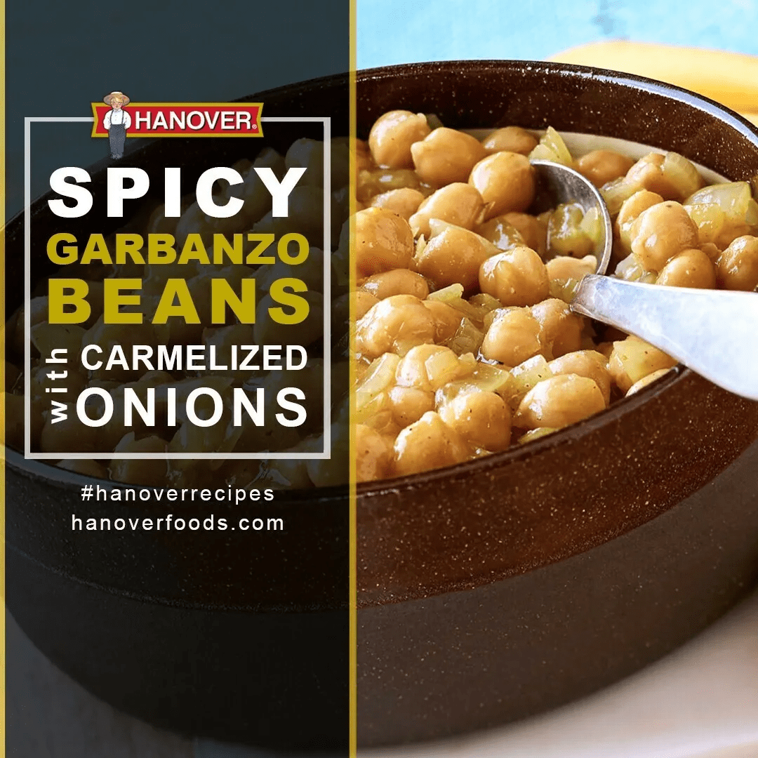 Spicy garbanzo beans with caramelized onions | Hanover Foods