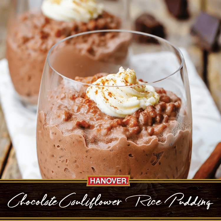 Chocolate Cauliflower Rice Pudding | Hanover Foods