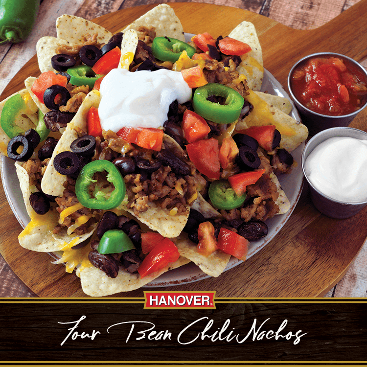 Four Bean Chili Nachos | Hanover Foods