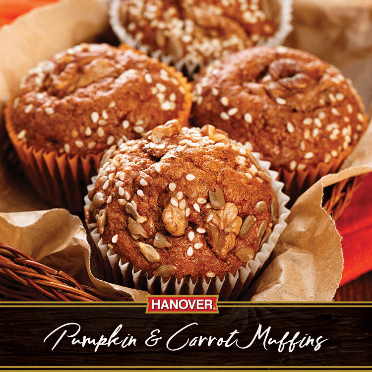 Pumpkin & Carrot Muffins | Hanover Foods