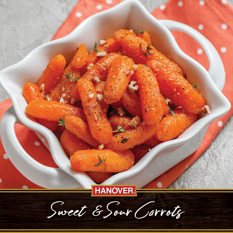 Sweet & Sour Carrots | Hanover Foods