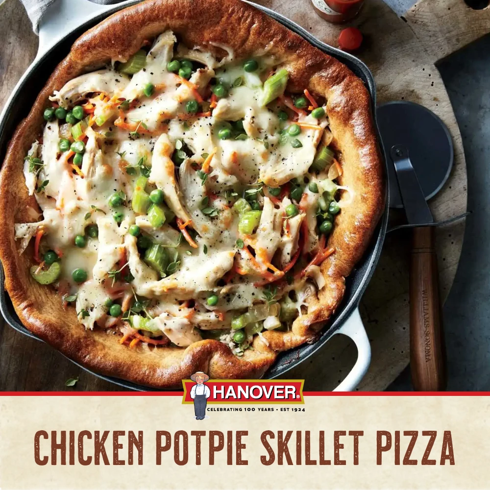 Chicken Potpie Skillet Pizza Recipe