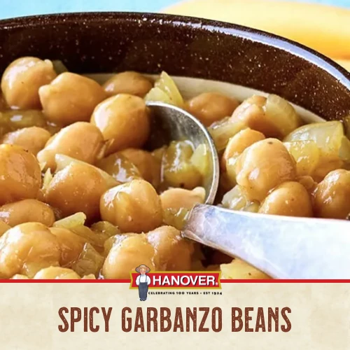 Spicy Garbanzo Beans with Caramelized Onions