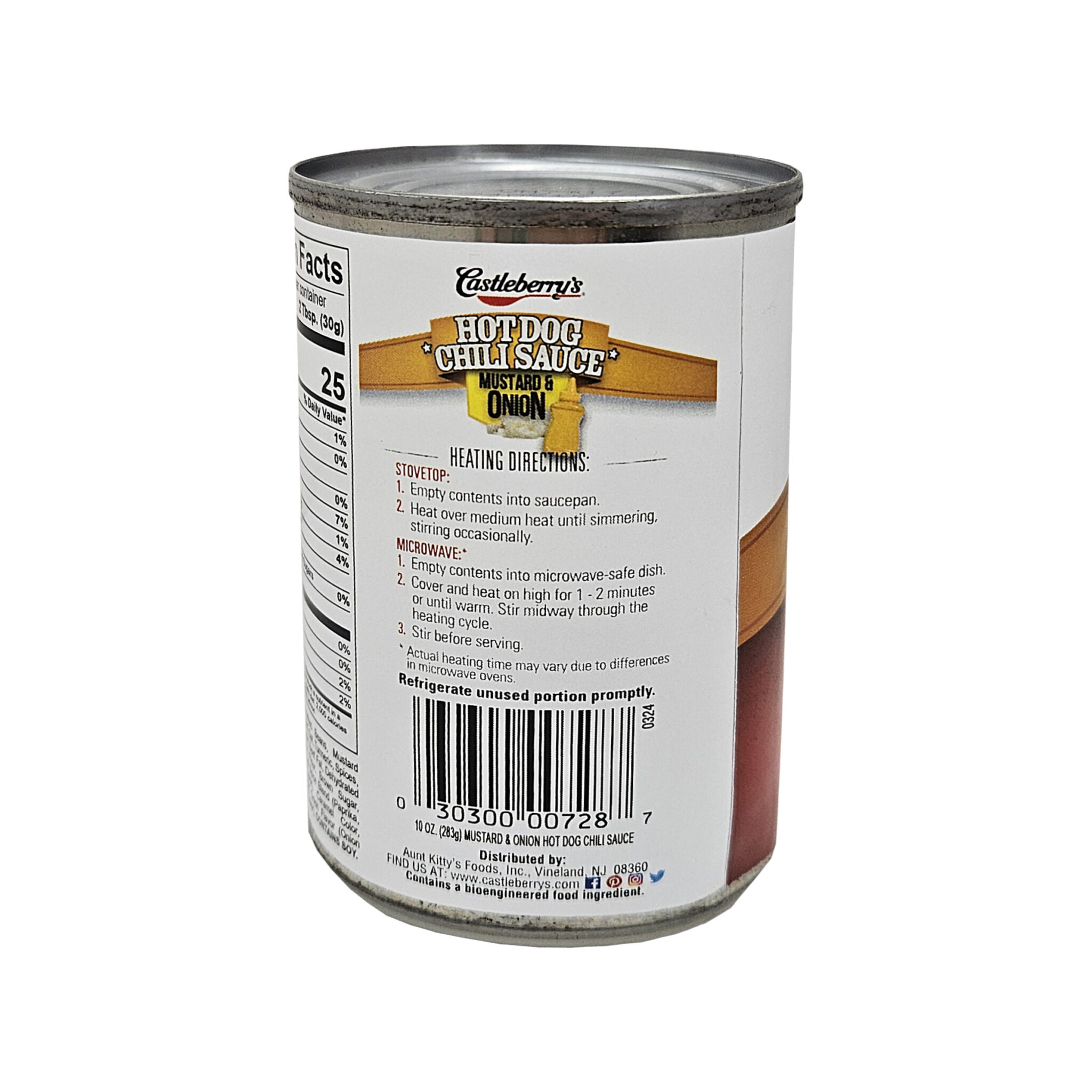 Castleberry's Mustard & Onion Hot Dog Chili Sauce Bold Flavor for Every Bite