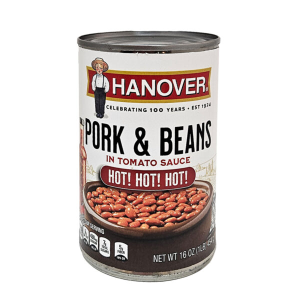 Hanover Pork and Beans Hot - 16oz