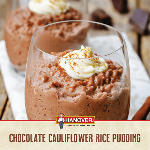 Chocolate Cauliflower Rice Pudding